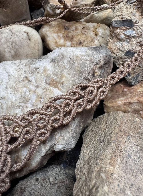 Boho Malachit chryzokol náhrdelník — foto 2