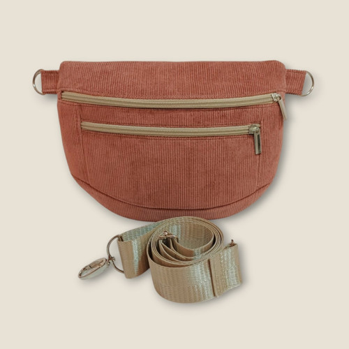 Ledvinka Maya pocket - dusty rose — foto 3