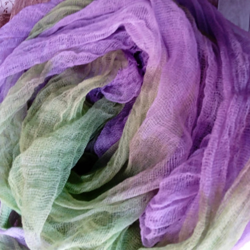 Šála z fáčoviny - Tulipánová 200cm — foto 2