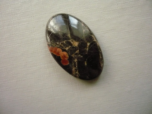 Kabošon - peanut obsidián 28 mm, č.31f — foto 2