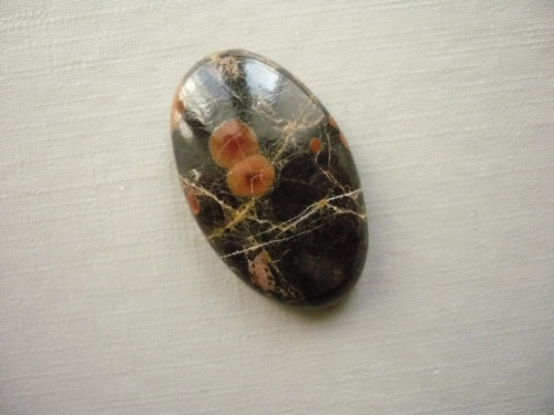 Kabošon - peanut obsidián 28 mm, č.33f — foto 2