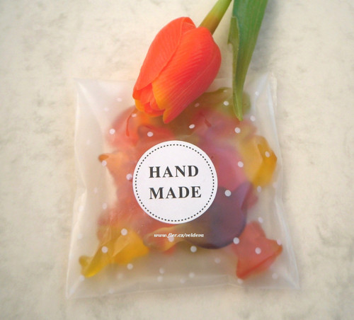Samolepky hand made bílé a černé 8 ks — foto 3