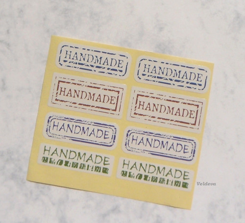 Samolepky handmade 8 ks barevné — foto 2