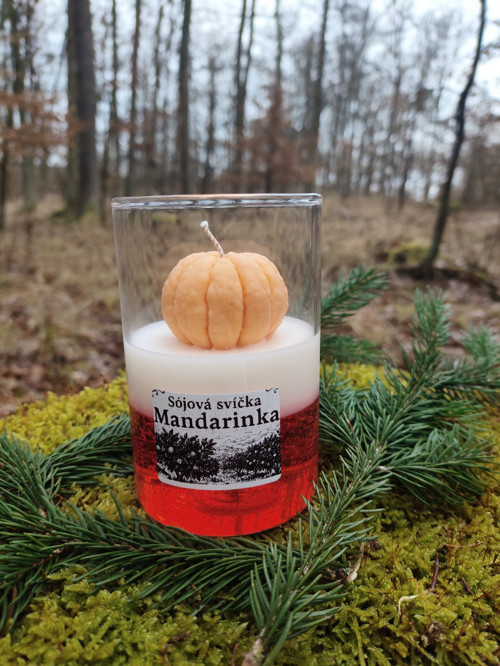 Sojová svíčka - Mandarinka — foto 3