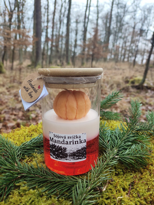 Sojová svíčka - Mandarinka — foto 2