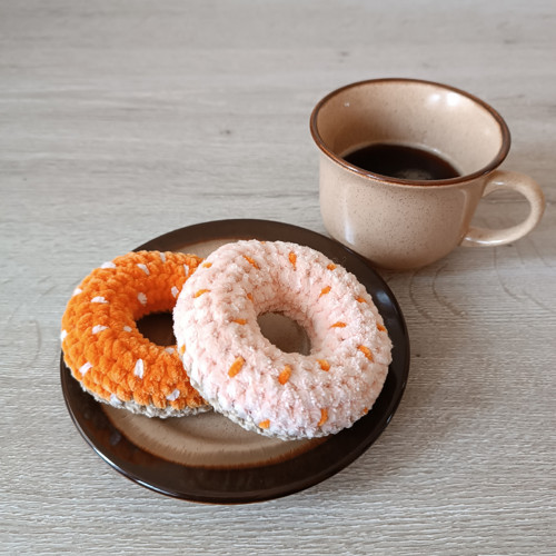 Háčkovaný donut - sada 2 ks — foto 2