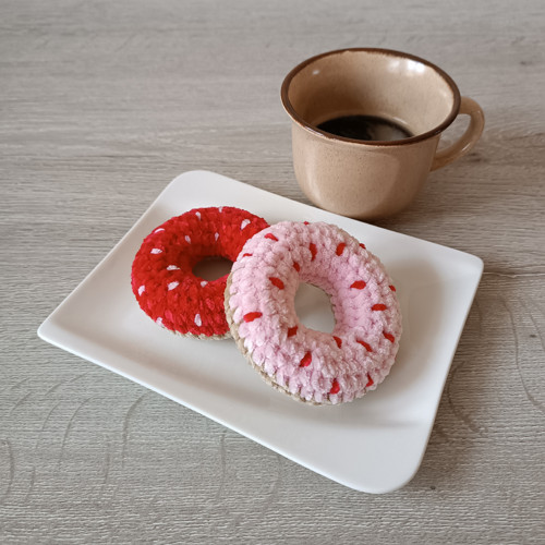 Háčkovaný donut - sada 2 ks — foto 4