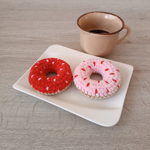 Háčkovaný donut - sada 2 ks — foto 3