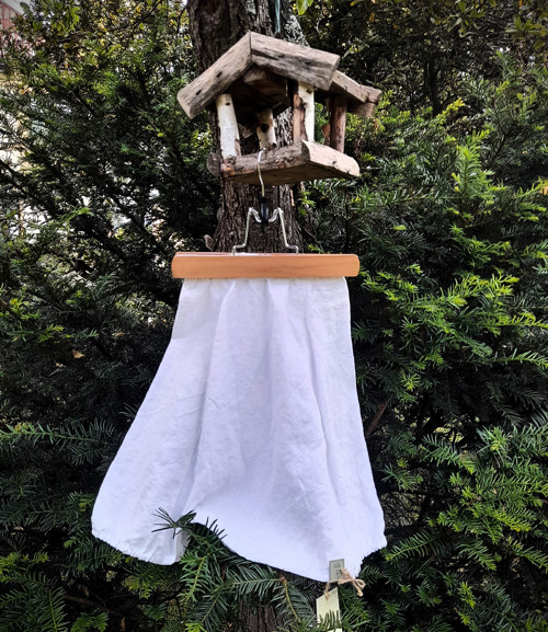 Lněná sukně bílá — foto 4