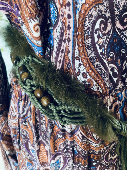 Pásek macramé s kožíškem — foto 6