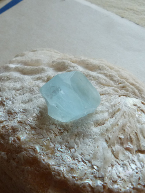 Akvamarín krystal - 2,1 cm - 8 g! - Extra! — foto 6