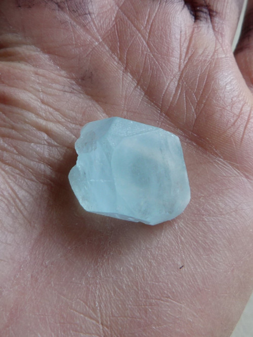 Akvamarín krystal - 2,1 cm - 8 g! - Extra! — foto 5