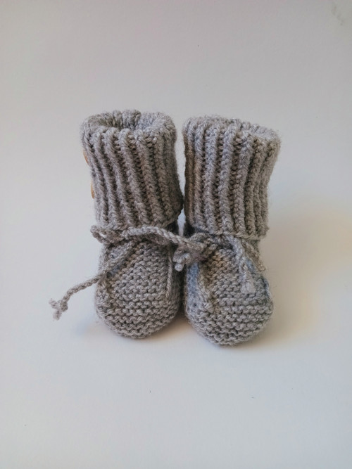 Pletené bačkůrky - 10 cm — foto 2