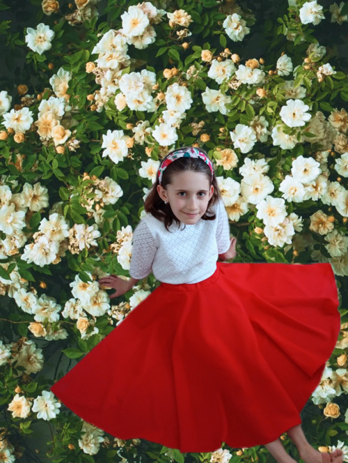 Točivá kolová sukýnka Červenka — foto 3