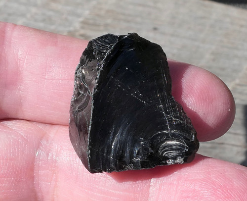 Surový obsidián stříbrný V3649 — foto 4