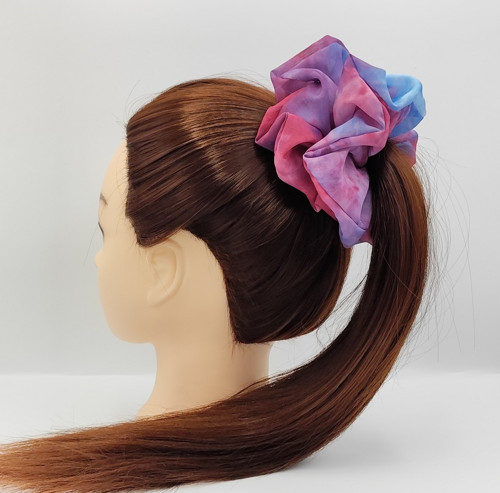 Scrunchie gumička Malinová XXL — foto 4