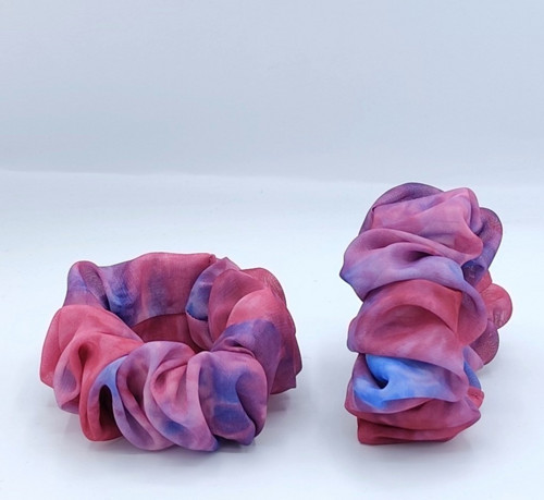 Scrunchie gumička Malinová L — foto 2