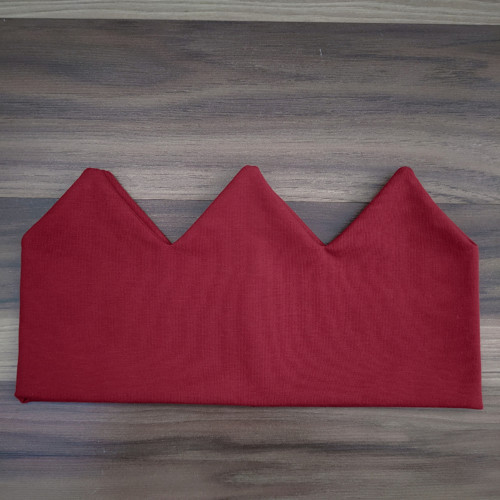 Čelenka korunka - tmavě červená (24cm) — foto 2