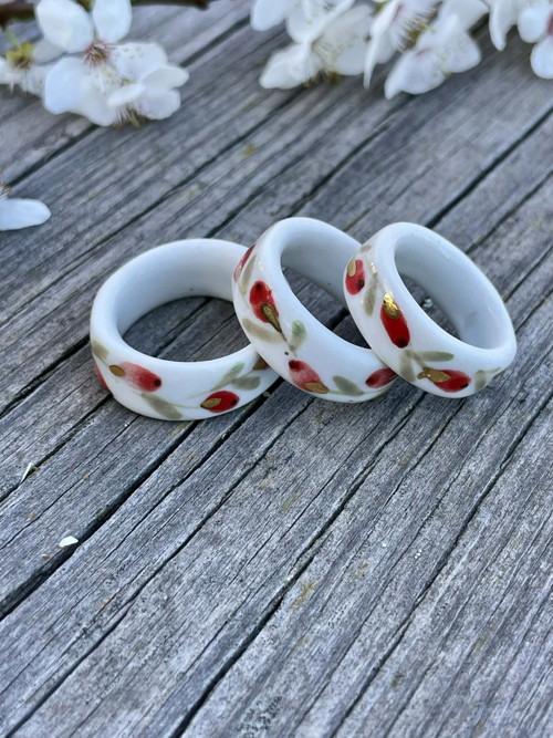 Porcelánový prstýnek - Šípek — foto 3