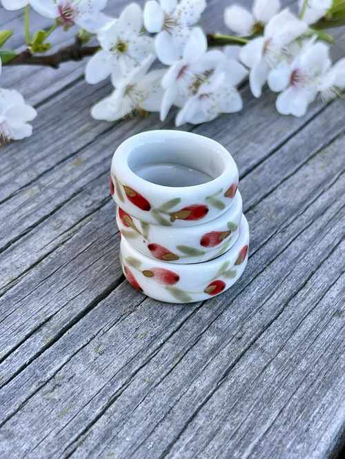 Porcelánový prstýnek - Šípek — foto 2