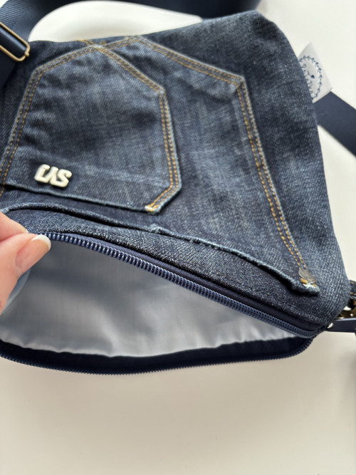 Crossbody taštička riflová — foto 3