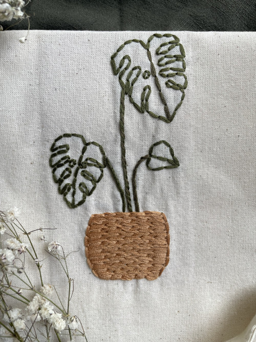 Bavlněná taška - Monstera — foto 3