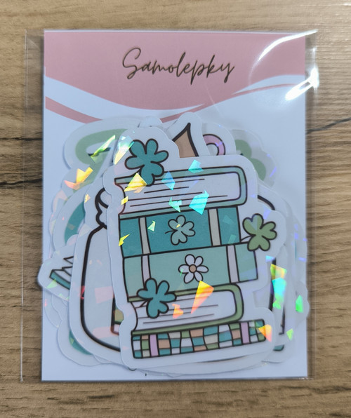 Sada samolepek KNIHY – 8 ks — foto 5