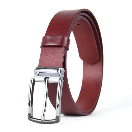 Kožený opasok s dierkami, 3.3cm, SILVERLINE — foto 2