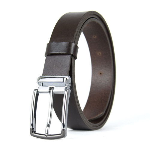 Kožený opasok s dierkami, 3.3cm, SILVERLINE — foto 3