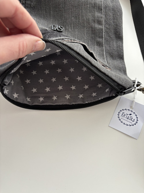 Crossbody taštička riflová — foto 3