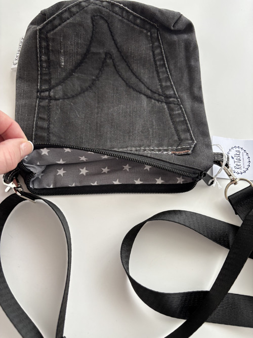 Crossbody taštička riflová — foto 3