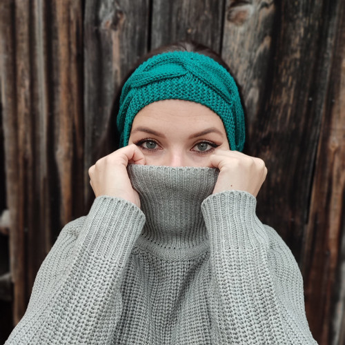 Čelenka dámská smaragdová — foto 5