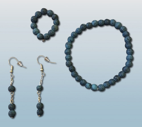 3-dílná sada šperků Dark Blue — foto 2