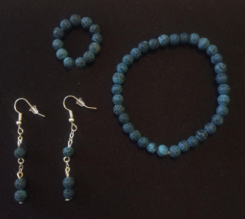 3-dílná sada šperků Dark Blue — foto 3