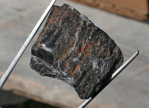 Surový obsidián stříbrný V3678 — foto 3