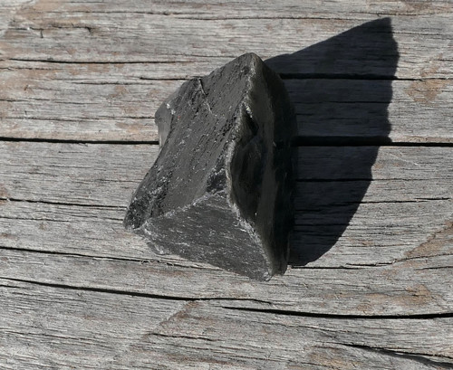 Surový obsidián stříbrný V3678 — foto 4