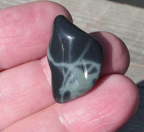 Obsidián pavoučí (24 mm) V3687 — foto 3