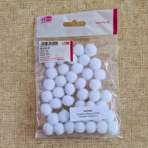 25 ks BAMBULEK 20 mm (bílé) — foto 2