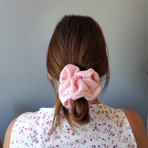 Scrunchie gumička růžová XXL — foto 4