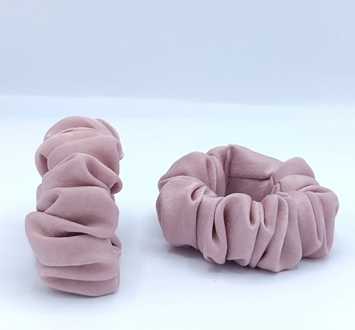Scrunchie gumička starorůžová L — foto 3