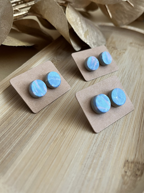 Náušnice Mini pecičky – pastelové — foto 2
