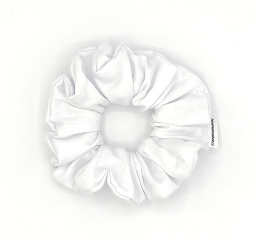 Scrunchie gumička bílá L - klasik — foto 2