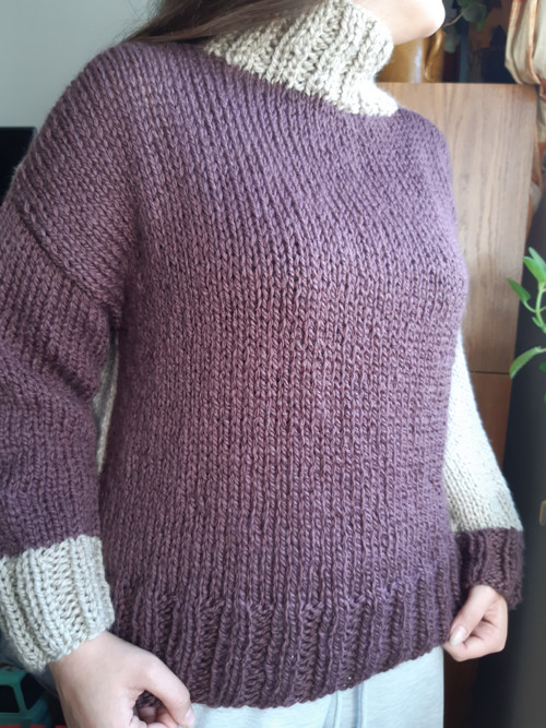 Svetr 2V1,béž/bordo SLEVA — foto 6