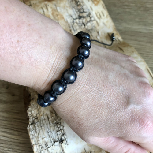 Černý Shamballa Náramek — foto 5