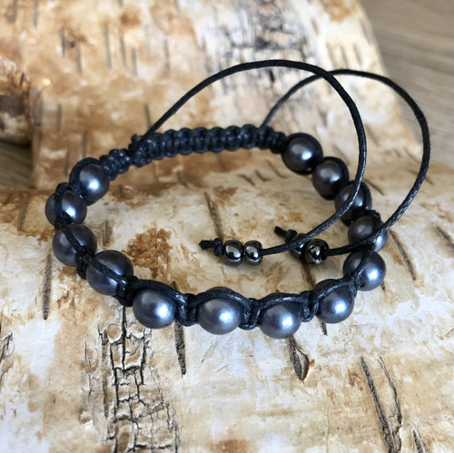 Černý Shamballa Náramek — foto 2