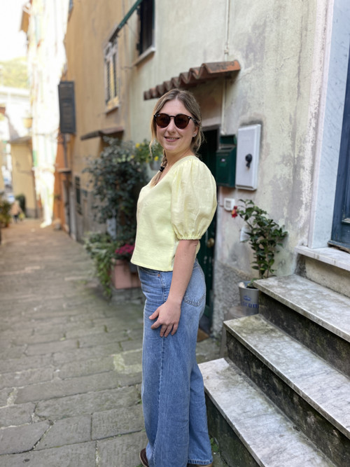 Dámská, lněná halenka ELIŠKA. — foto 5