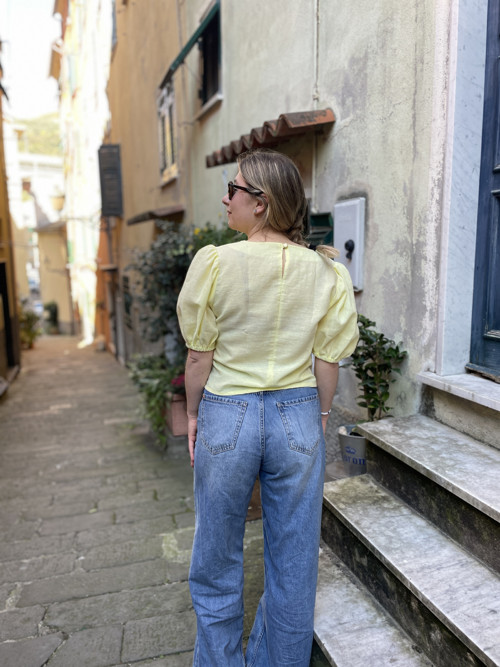 Dámská, lněná halenka ELIŠKA. — foto 6