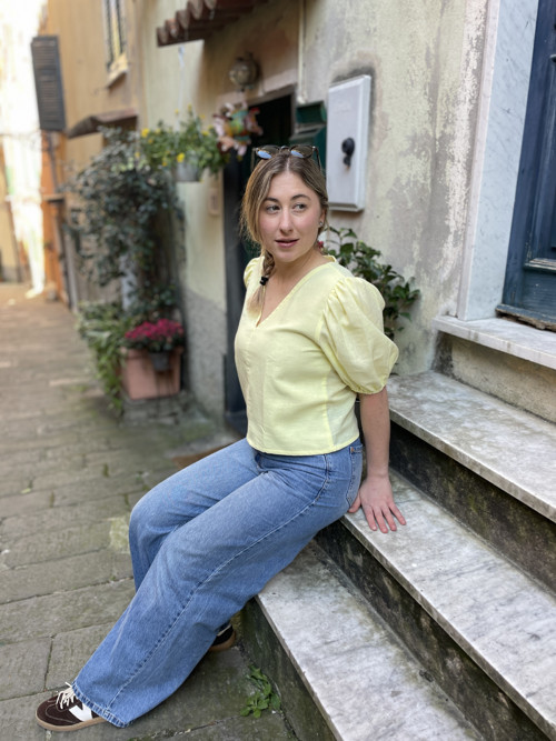 Dámská, lněná halenka ELIŠKA. — foto 3