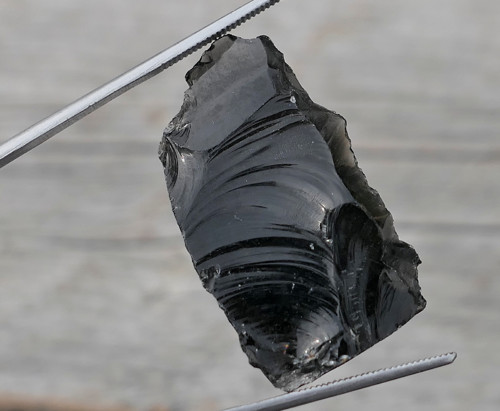 Surový obsidián černý V3728 — foto 3