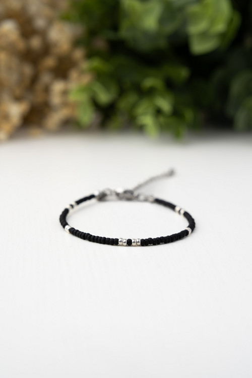 Náramek "Black Silver" - Miyuki — foto 2